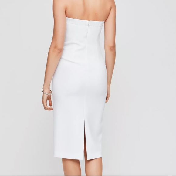 🤍Babaton (Aritzia) White Strapless Dress - Picture 4 of 10